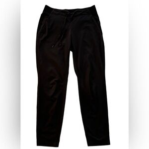 Athleta Miidtown Ankle Pants Black Lightweight Tie Front Elastic Waist